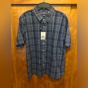 Van Huesen button down shirt plaid new w/ tags size: XXL men’s